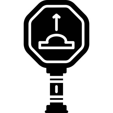 Trafik ışığı simgesi. Trafik ışığı vektör simgesi web için basit çizimi