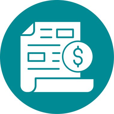 Dolar işareti vektör simgesi tasarımı