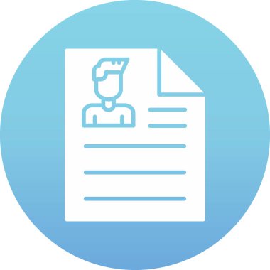 Belge. Web simgesi basit illüstrasyon