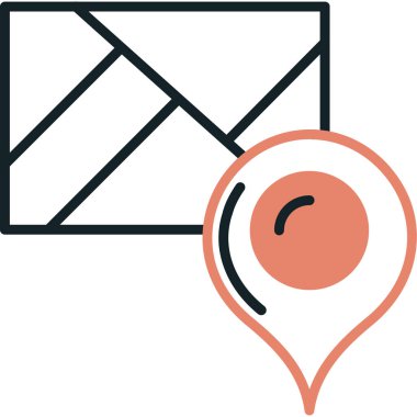 konum simgesi konum vektör illüstrasyonu