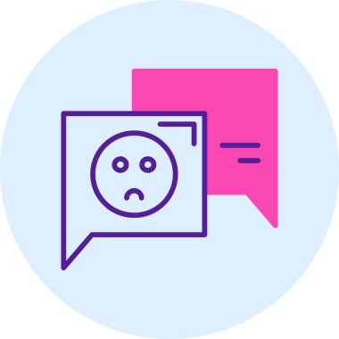 Sohbet simgesinin vektör illüstrasyonu