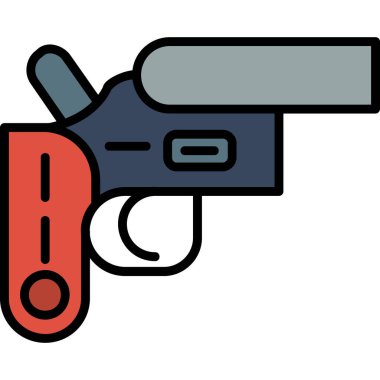 Silah. Web simgesi basit tasarım