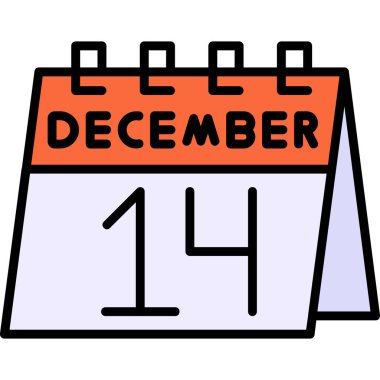 düz biçim takvim simgesi tasarımı, vektör illüstrasyonu