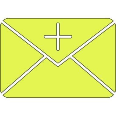 Zarf simgesi. mektup tasarımı. vektör grafik illüstrasyonu