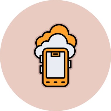 vektör cep telefon simgesi