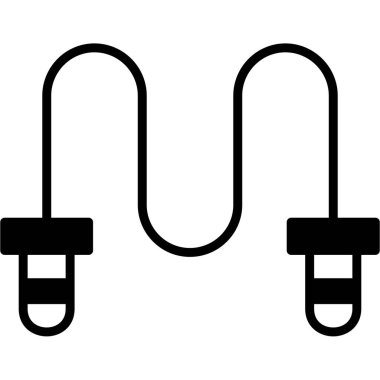 Kablo simgesinin vektör illüstrasyonu