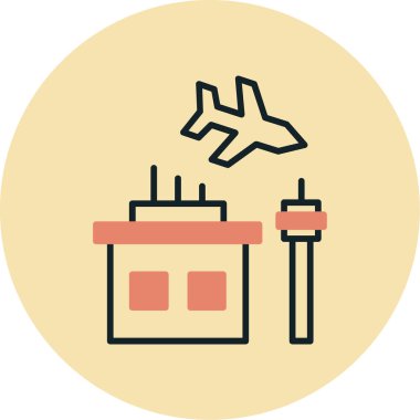 Uçak. Web simgesi basit illüstrasyon