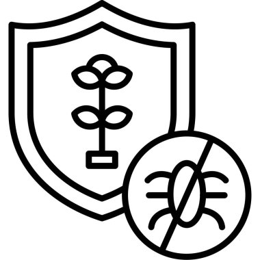 Koruma. Web simgesi basit illüstrasyon