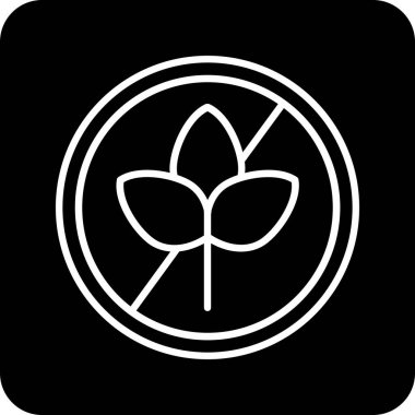 Bir çiçek simgesinin vektör illüstrasyonu