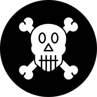 kafatası simgesi modada izole edilmiş arkaplan