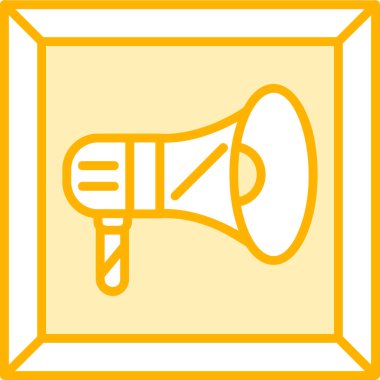 Bir megafonun vektör çizimi