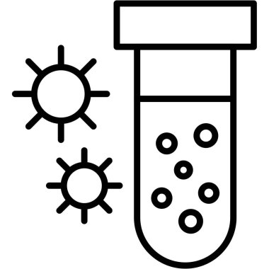 Kimyasal deney laboratuvar simgesi