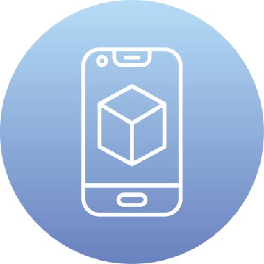 Cep telefonu simgesinin vektör illüstrasyonu