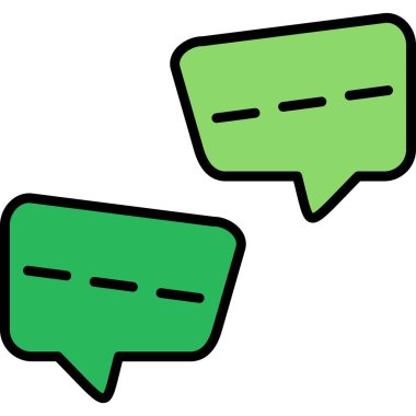 Konuş. Web simgesi basit illüstrasyon