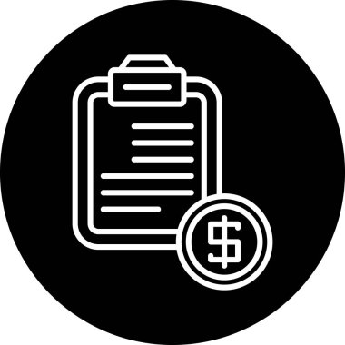 Bir pano simgesinin vektör illüstrasyonu