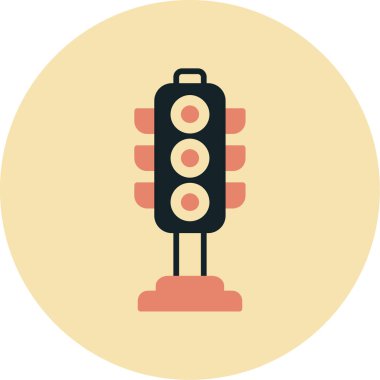 elektrikli araba ampul simgesi, basit vektör illüstrasyonu