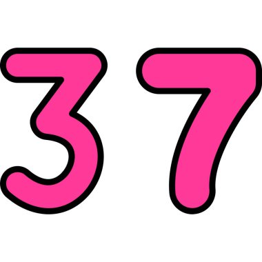 Pembe 6 numaralı sayılar.