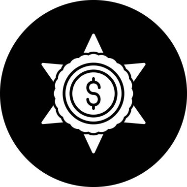 Para için. Web simgesi basit illüstrasyon