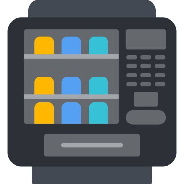 Tarayıcı sunucu bilgisayar simgesi düz biçimli