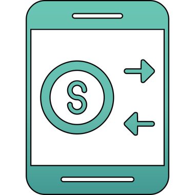 Dolar. Web simgesi basit tasarım