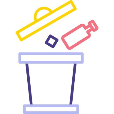 Kova. Web simgesi basit illüstrasyon