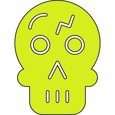 Cadılar Bayramı simgesi, vektör illüstrasyonu