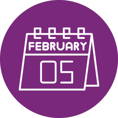 Takvim simgesi tasarımı, vektör illüstrasyonu