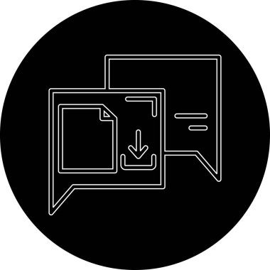 Dosya simgesinin vektör illüstrasyonu