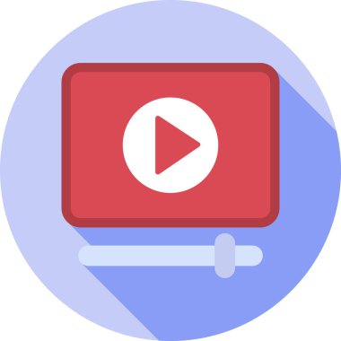 Modern basit resimleme vektör simgesini çal