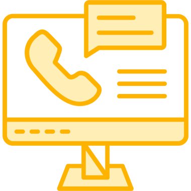 Düz biçimli çağrı merkezi müşteri simgesi