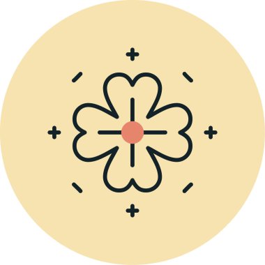 Çiçek. Web simgesi basit illüstrasyon