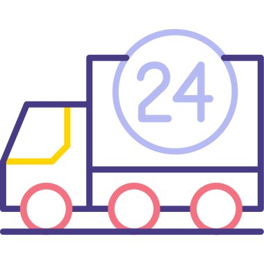 tren. Web simgesi basit illüstrasyon