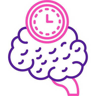 Alarm saat simgesi vektör illüstrasyonu