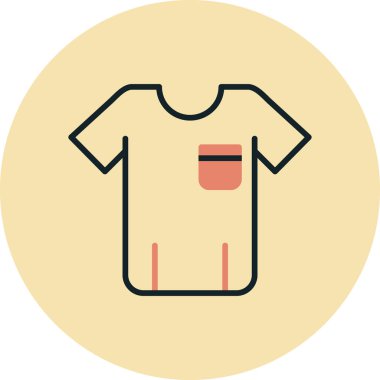 Gömlek. Web simgesi basit illüstrasyon