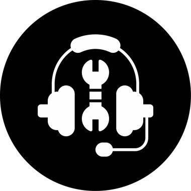 vektör kulaklık simgesi illüstrasyonu