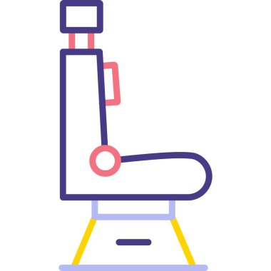 Sandalye. Web simgesi basit illüstrasyon