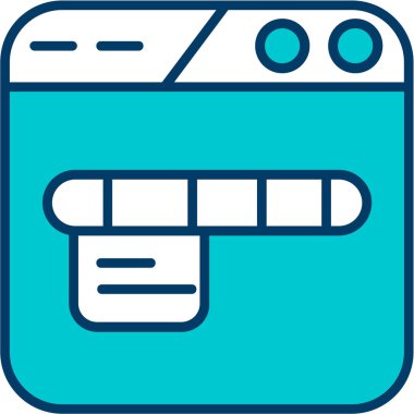 atm makine kredi simgesi doldurulmuş dış hat biçimi