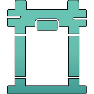 bayrak vektör simgesi modern illüstrasyon