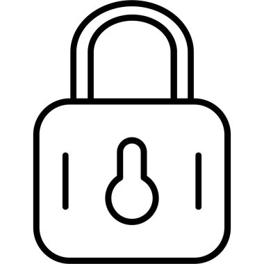 ikon vektör illüstrasyonunu kilitle