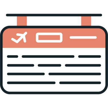 seyahat düz renk simgesi.