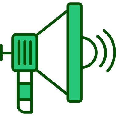 Hoparlör. Web simgesi basit illüstrasyon