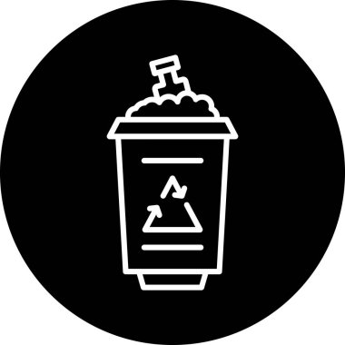 Modern yiyecek simgesinin vektör çizimi