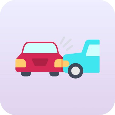 kaza vektörü rengi modern simge