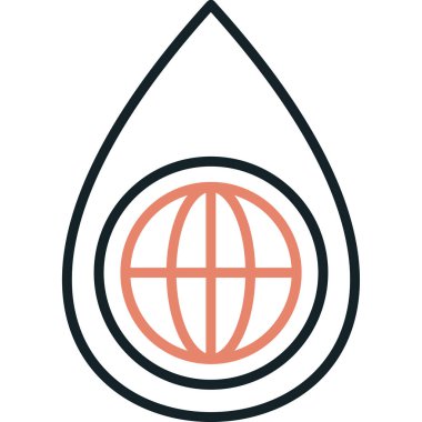 Modern basit illüstrasyon vektör simgesini bırak