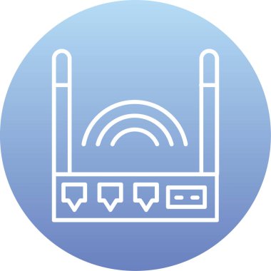 Yönlendirici. Web simgesi basit illüstrasyon