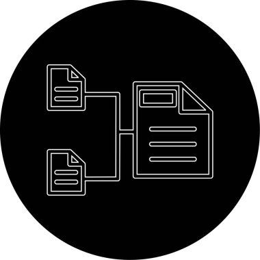 Dosya. Web simgesi basit illüstrasyon