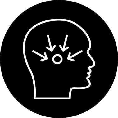 Beyin fikir kutsal kişilerin resmi, vektör çizim