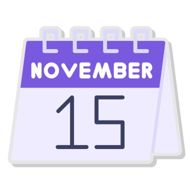 1 Kasım simgesi, vektör illüstrasyonu