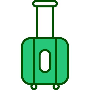 Bagaj bagaj ikonu doldurulmuş tasarım tarzında.