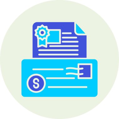 Sözleşme. Web simgesi basit illüstrasyon